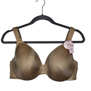 Cacique 40C Smooth Underwire Bra Comfort Straps Molded Cups Beige Full Cover NWT